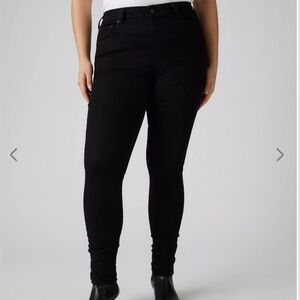 LEVI’S 721 HIGH RISE SKINNY BLACK‎ WOMEN'S JEANS SIZE 25